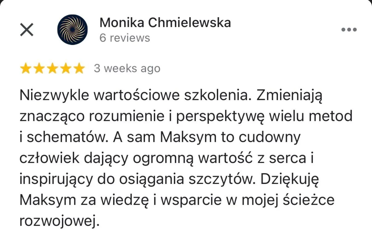 Opinia uczestnika MKM System 2