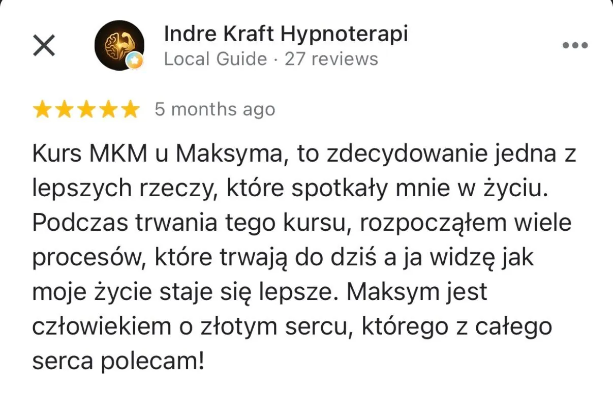 Opinia uczestnika MKM System 5