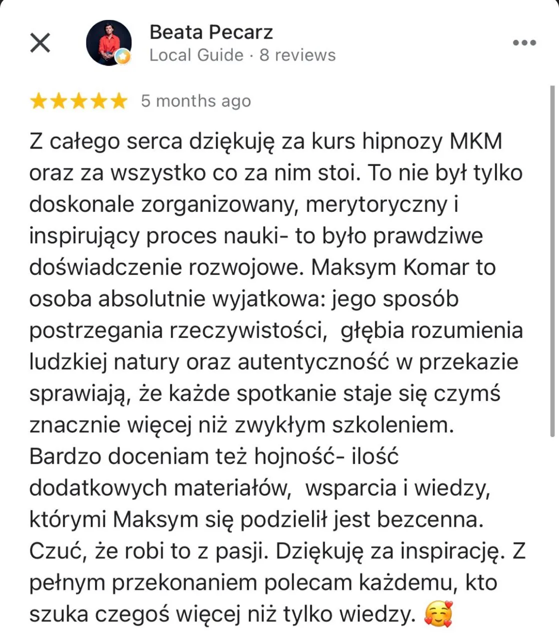 Opinia uczestnika MKM System 10