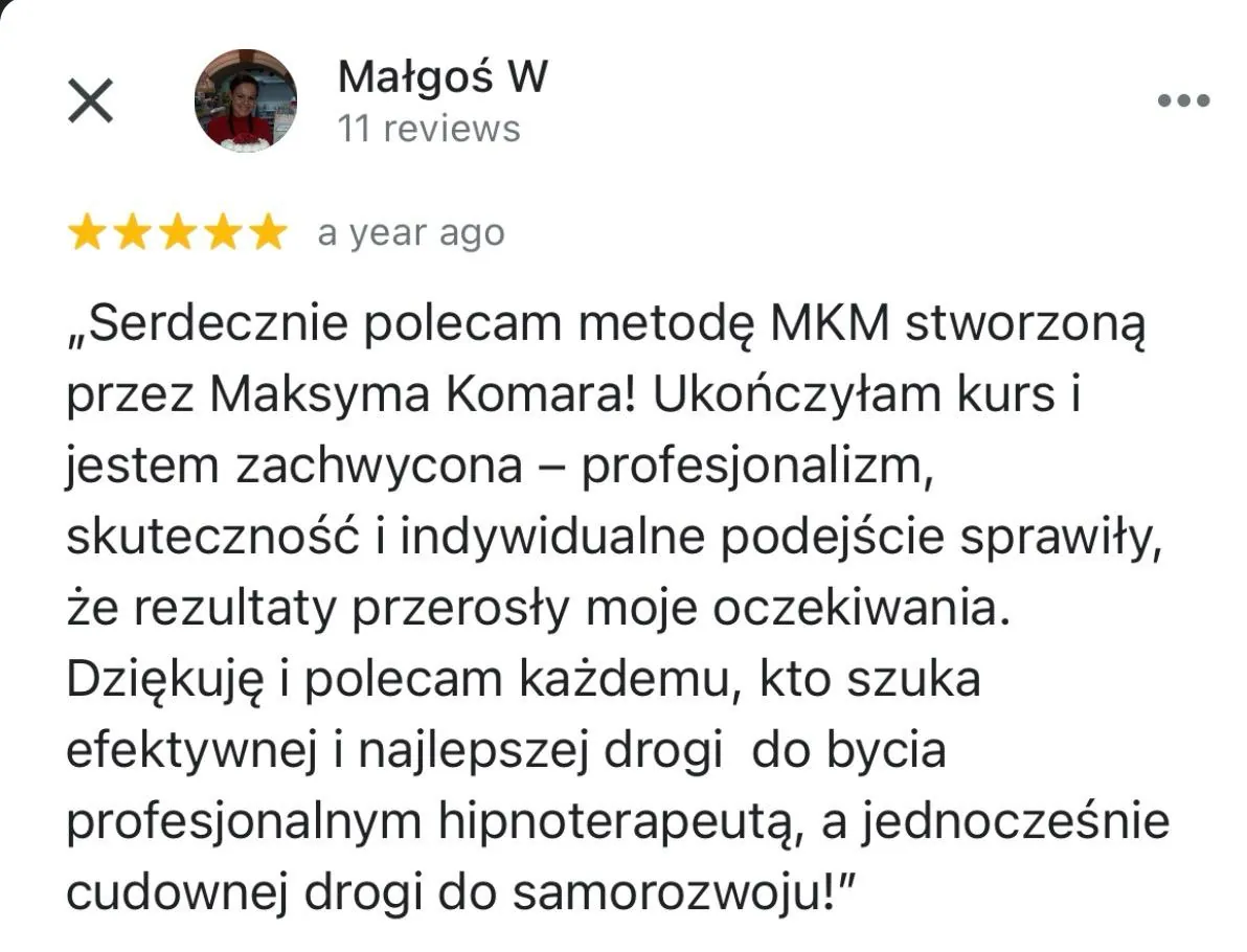 Opinia uczestnika MKM System 16